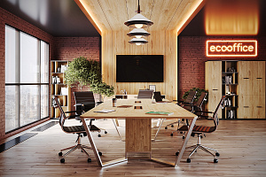 Кресло руководителя EXECUTIVE Тиквуд Светлый / Натуральная кожа фото